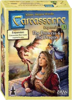 Z-Man Games Carcassonne: The Princess & The Dragon (New Edition)